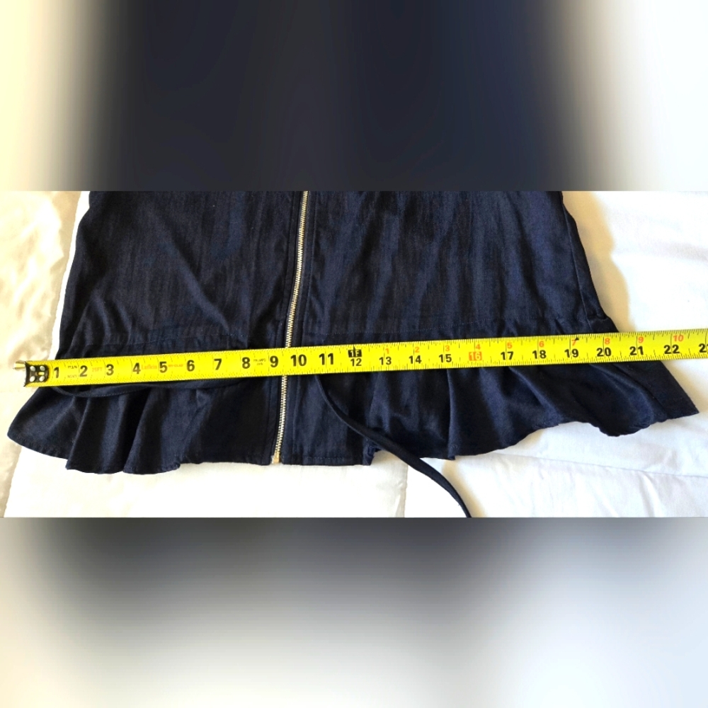 Lucy Paris Dark Blue and White Bomber Jacket - Picture 14 of 16